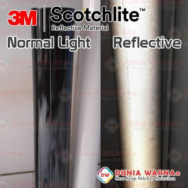 3M SCOTCHLITE 680-85 BLACK Reflective Graphic Film 60CM Stiker METERAN