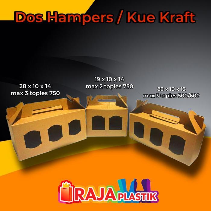 Box Kraft Hampers Toples Tabung / Dos Kraft Hampers Toples Tabung
