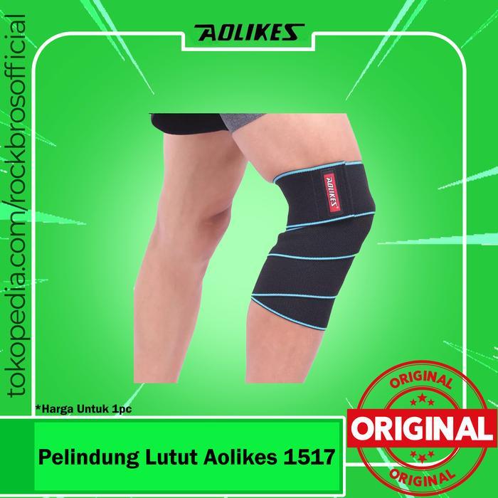 ASLI Pelindung Lutut 1517 Perban Penyangga Lutut Anti Slip Elastis READY STOCK