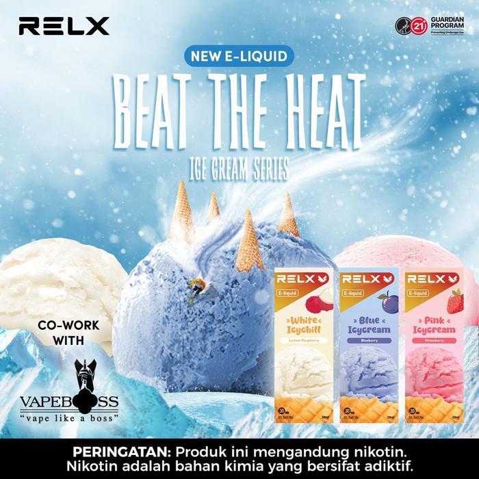 RELX BLUE ICYCREAM BLUEBERRY 30ML 3% BY VAPEBOSS