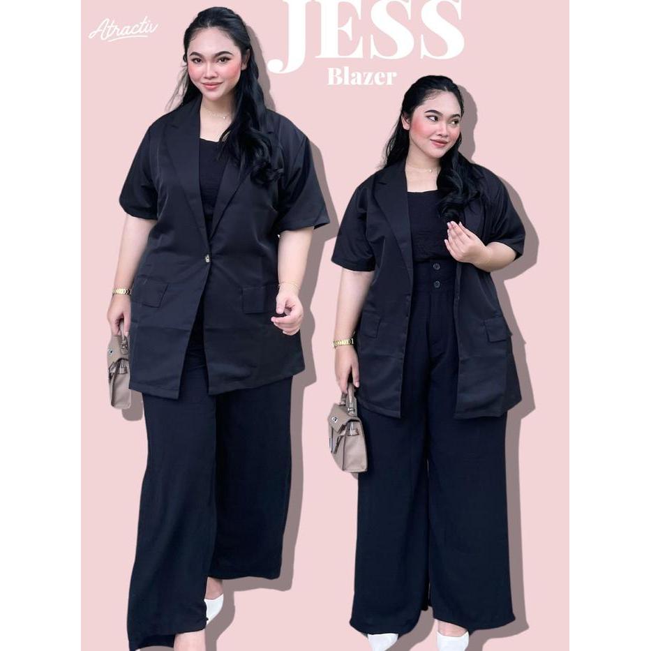 ATRACTIV BLAZER LENGAN PENDEK JUMBO WANITA LD120 LD130 LD142