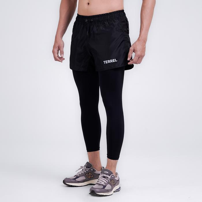 Terrel Sportswear Compression Short Active Black Terrel Sportswear Celana Training Pendek Pria