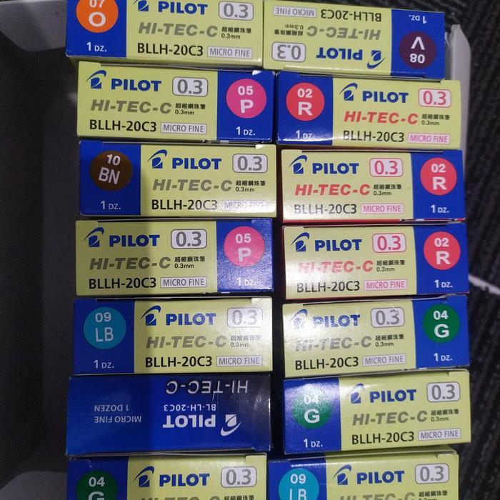 News pen hi-tec pilot warna 0.3 0.25 0.4 grosir dan ecer hitech hi-tech