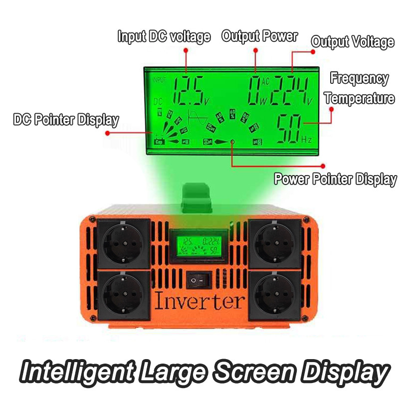 Pure Sine Wave Inverter 12/24V 220V 10000W 7000W Car Power Solar Inverter 12/24/48/60/72/96V Dc To