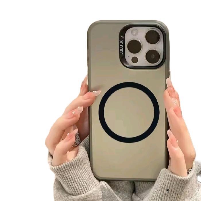 Sugihmakmur29 Case Casing Untuk Oppo Reno Magsafe Magnetic Imd Black Hybrid Plate Hologram Reno 4F 4