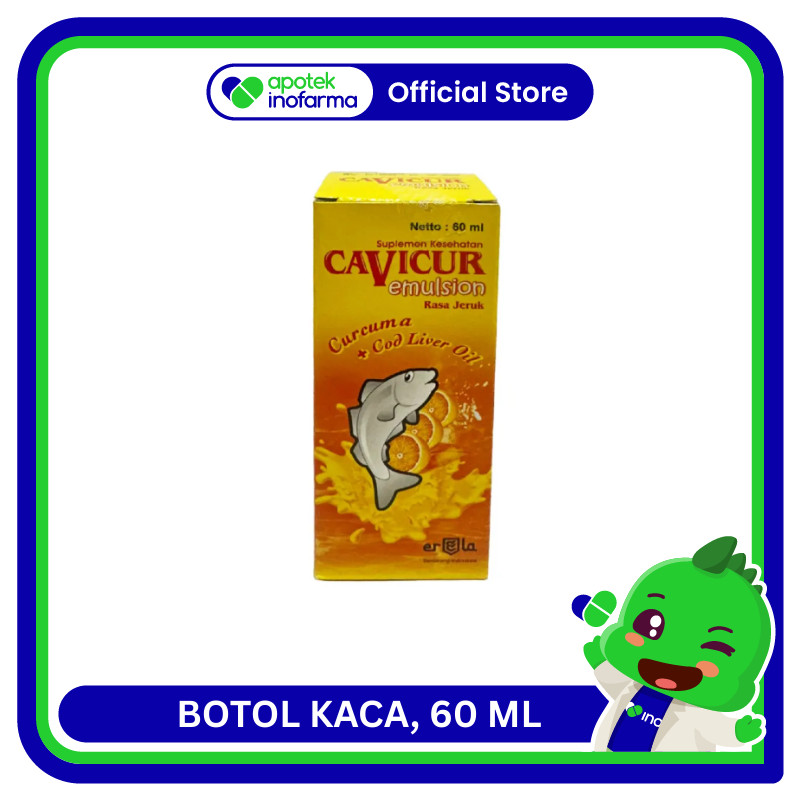 CAVICUR EMULSION (RASA JERUK) Erela BOTOL KACA 60ML