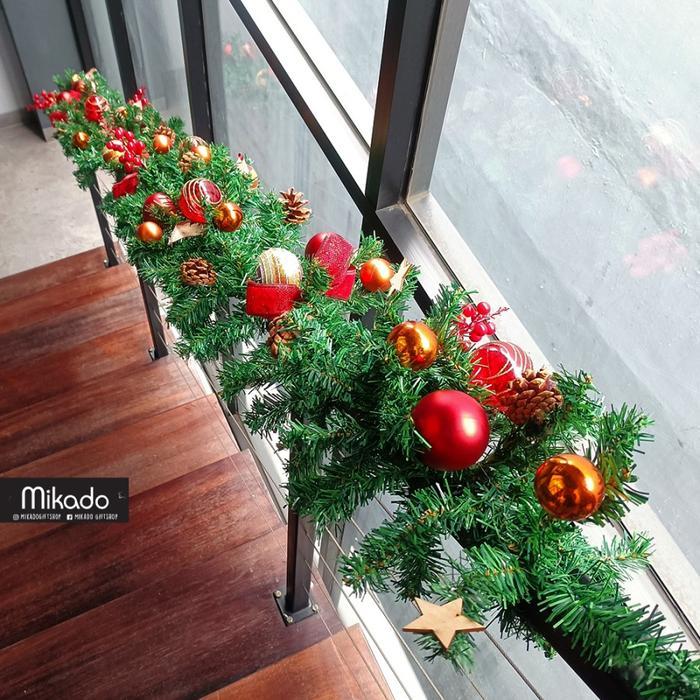 Christmas Garland / Garland Daun Natal / Aksesoris Natal
