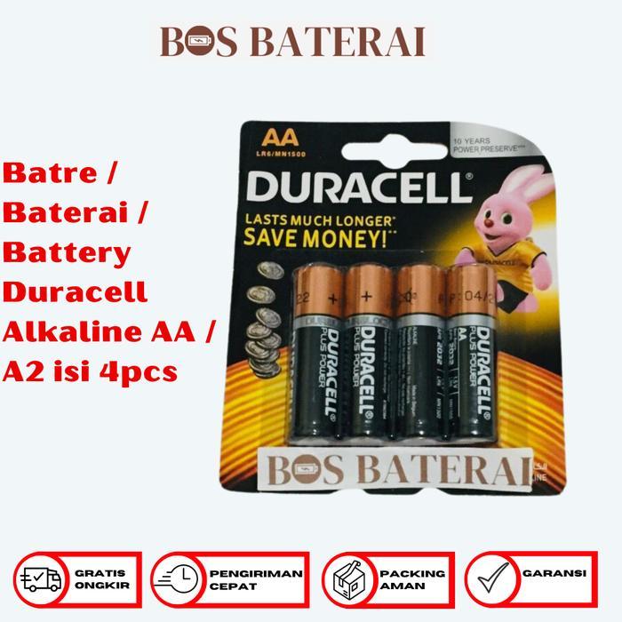 News Batre / Baterai / Battery Duracell Alkaline AA / A2 isi 4pcs
