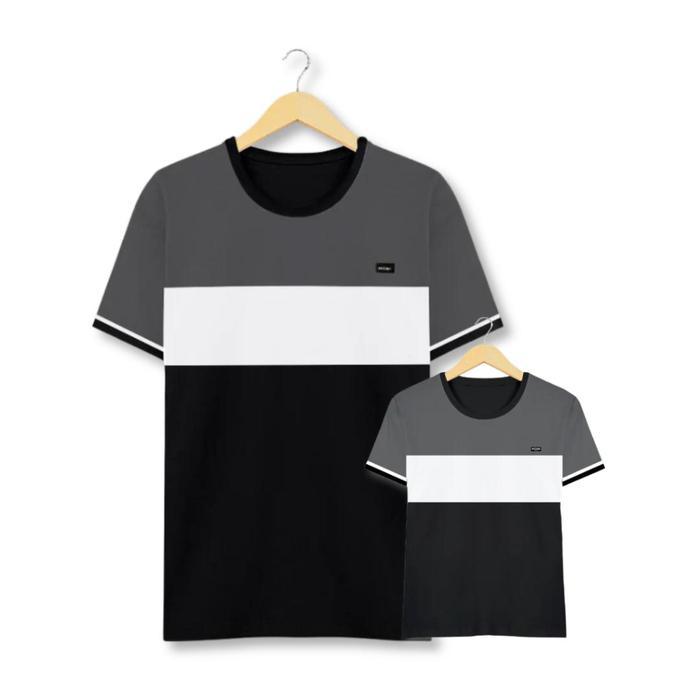 c7k8- Ryusei Kaos Couple Ayah Dan Anak Yawata Cmb Grey