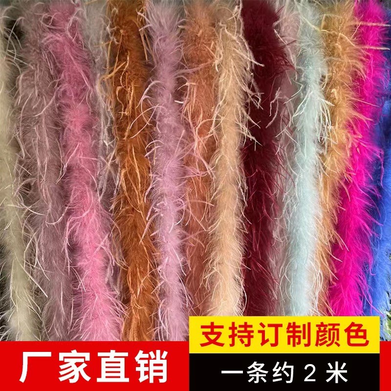 Bulu Burung Unta Kerajinan Dekorasi Aksesoris Pakaian 9-11cm Warna Custom Handmade |HTEMXWDA|