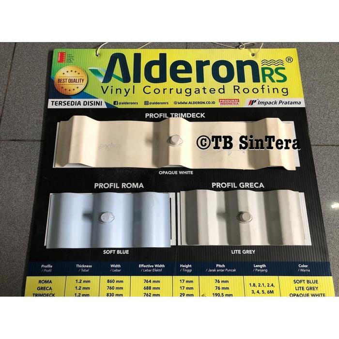 porxx- Atap Upvc Alderon Rs Gelombang Roma