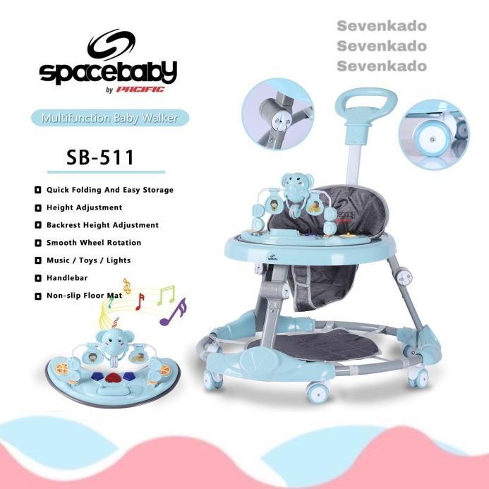 YTTA- Baby Walker Space Baby Spacebaby Sb 511 Sb511 Sb-511 Gajah