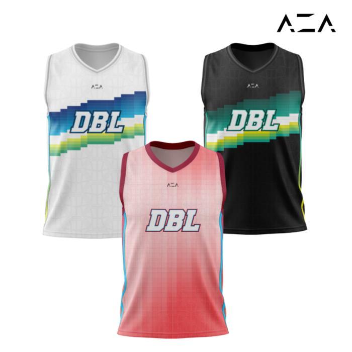 Aza Dbl Play Basketball Jersey - Jersey Basket No Sleeve Dryfit Pria Dan Wanita