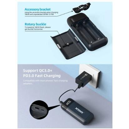 lussy- Xtar Pb2Sl Type-C Usb Power Bank Charger, Upgraded Version From Pb2S
