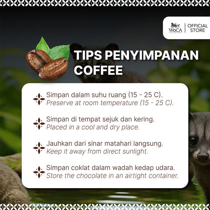 WOCA GOURMET LUWAK GAYO COFFEE TIN - POWDER 100GR