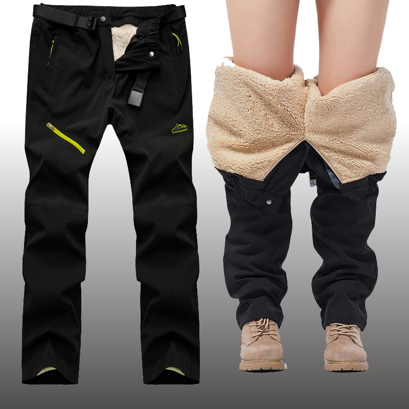 Winter Thick Warm Outdoor Pants Men Tactical Waterproof Long Trousers Trekking Camping Pants