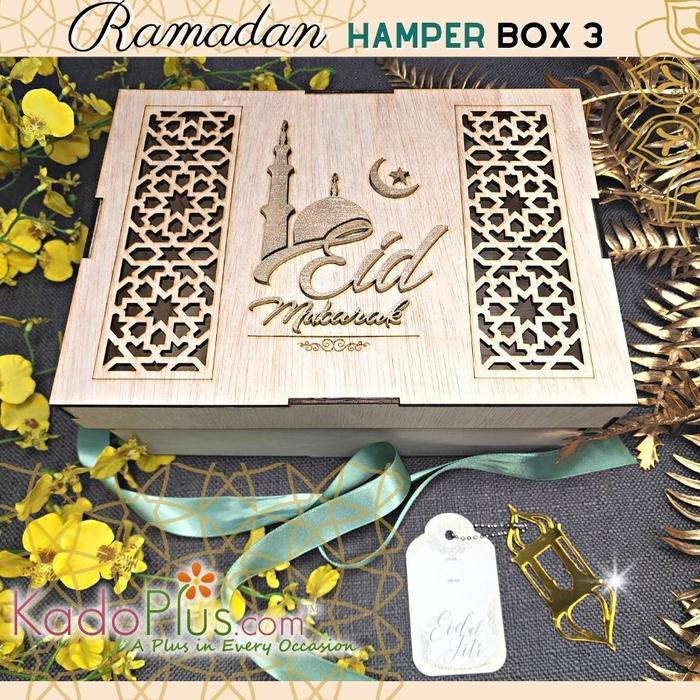 Box Hamper Lebaran Box Kayu Laser Cut Custom Large