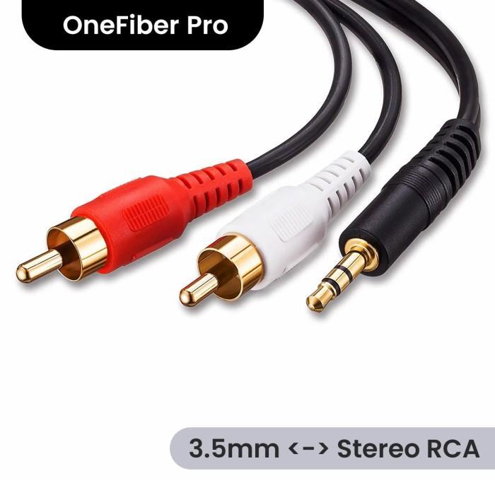 OUTNEW- Kabel 3.5Mm Aux To Stereo 2-Male Rca - 3 Meter