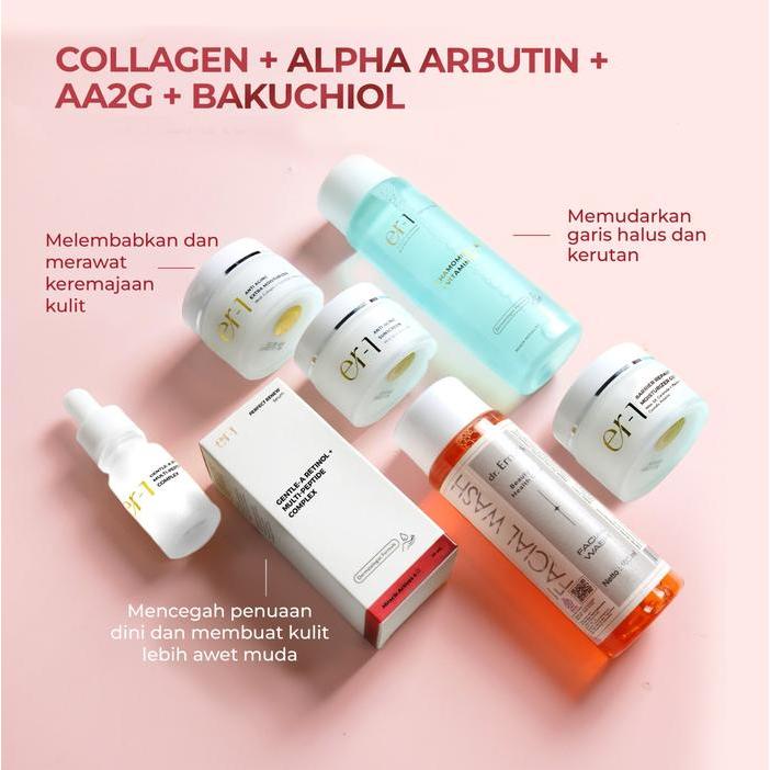 yx3w9- Er-1 By Dr. Erna Advanced Anti Aging Set 6 Pcs - Paket Skincare Kerutan - Serum Night