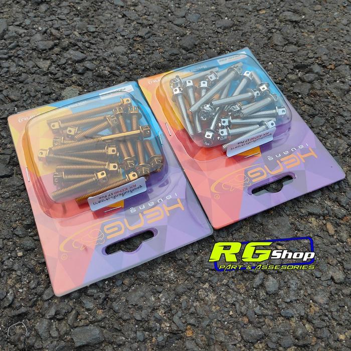 baut probolt stainless flower bak/blok mesin rx king/rxz heng thailand