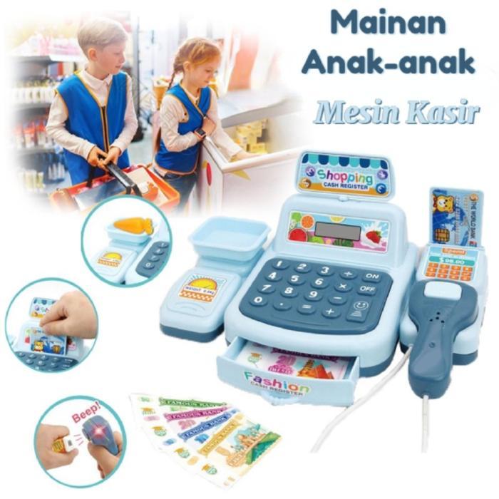 Mainan Anak Cewek Mesin Kasir Mesin Kasir Mainan Super Market Kasir Kasiran / Mainan Anak Kasir /