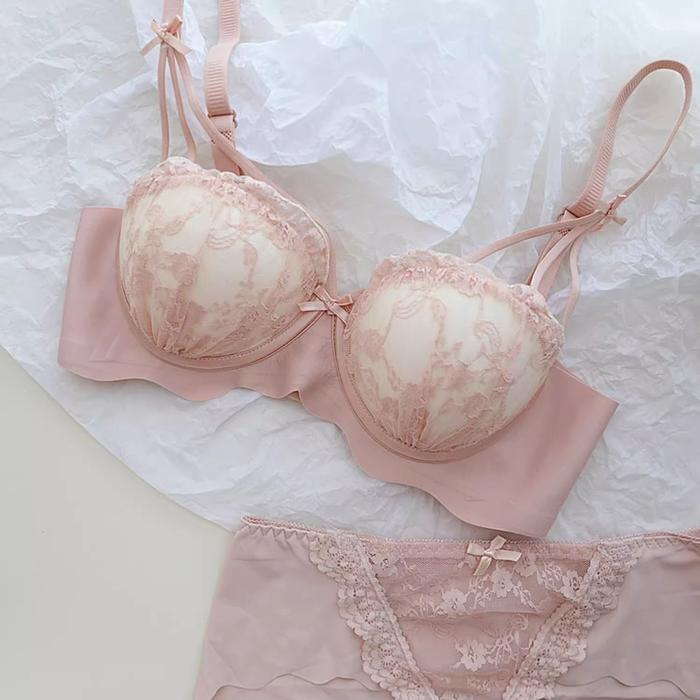 Lily BRA SET Tanpa Kawat PUSH UP Setelan BRA+ CD Celana Dalam