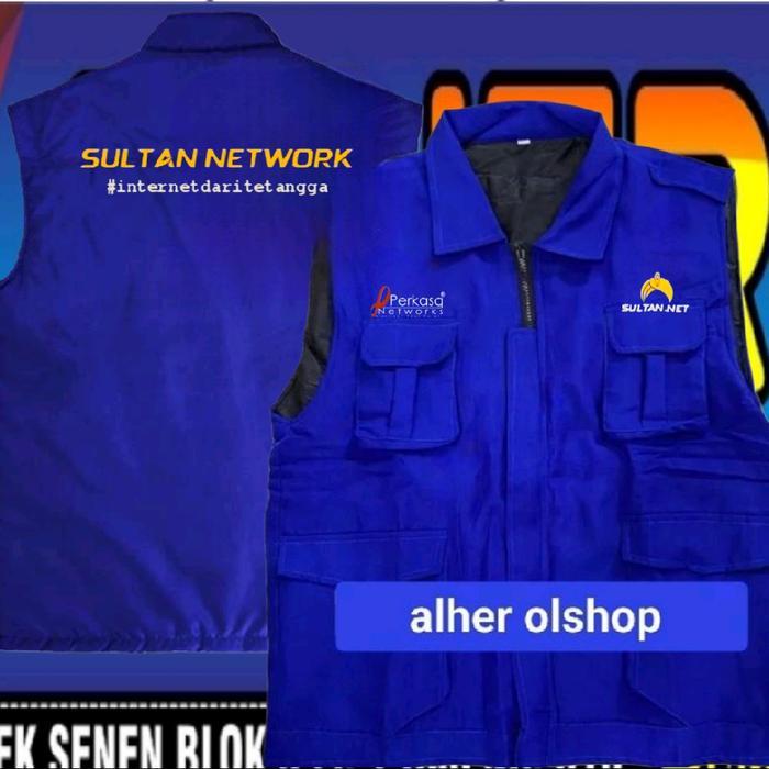 DISKON Rompi agen brilink rompi kerja agen brilink rompi vest agen brilink rompi kerah agen brilink