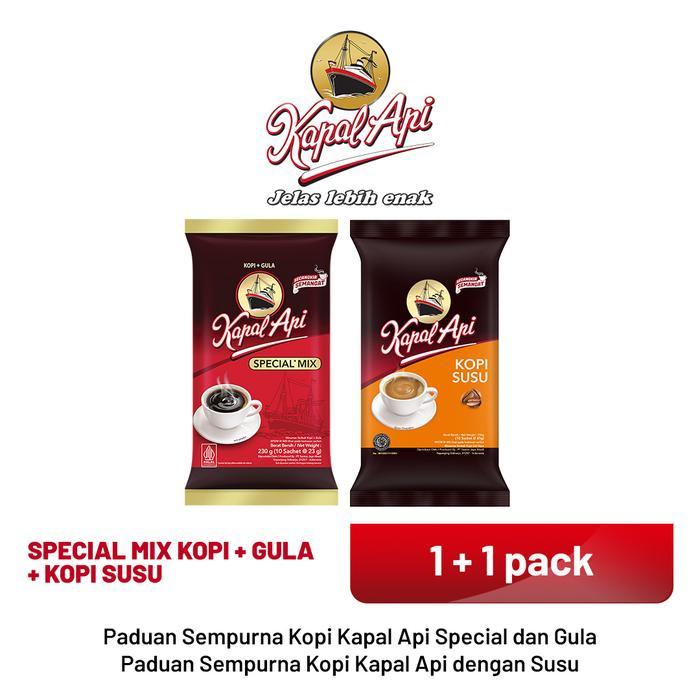 gym7- Kapal Api Special Mix 1 Pack + 1 Pack Kopi Susu