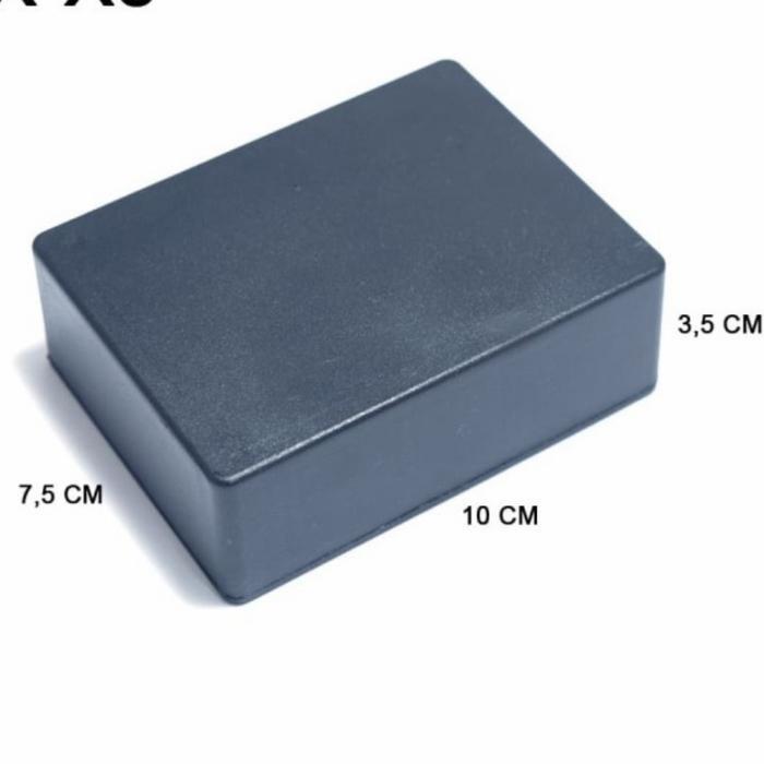 News Box Plastik Hitam X3 X 3 elektronik 10x7x4cm 10cm 7cm 4cm