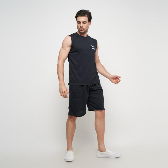 mguf- Monexo - Cod Singlet Kaos Dalam Pria Singlet Sablon Monexo Hitam Sk02 Pantai Distro