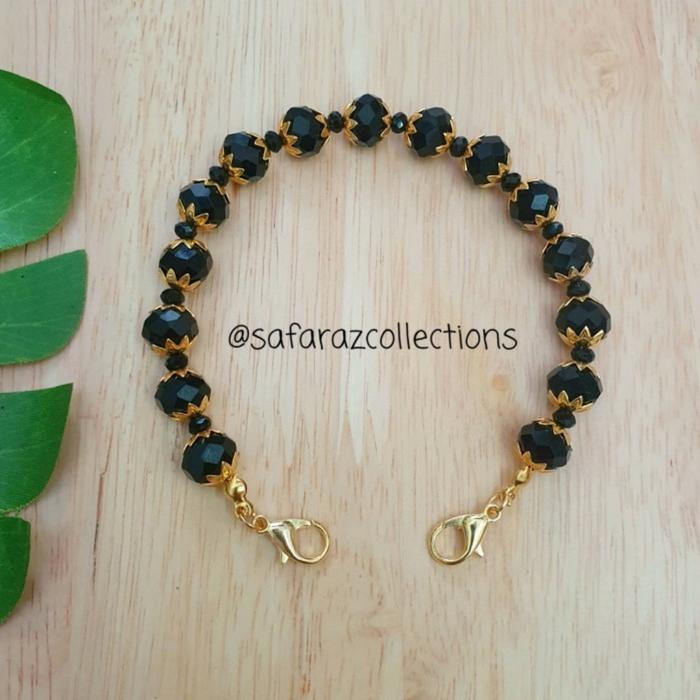 RELIGBANGET- Konektor Masker Hijab Cantik Kristal Ceko 10Mm Dan 4Mm