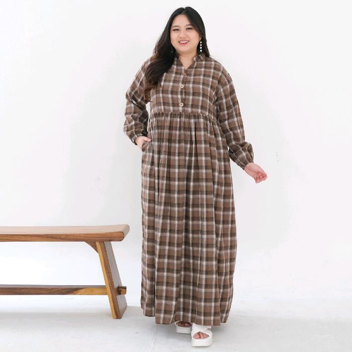 MUSLIFIX- Jumbo Gamis Saffa Katun Flanel Premium Ld 120 130 140 Cm