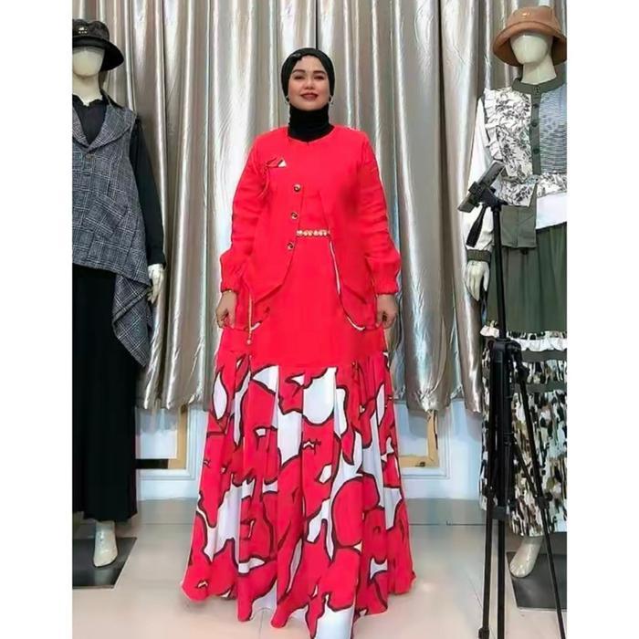 MUSLIFIX- Omaira Gamis Rompi Wanita Muslimah Jumbo By Ikotata