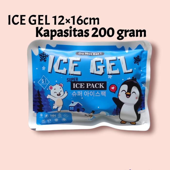 ice gel 200 gram ice pack kecil medium blue ice dry asi p kipas angin