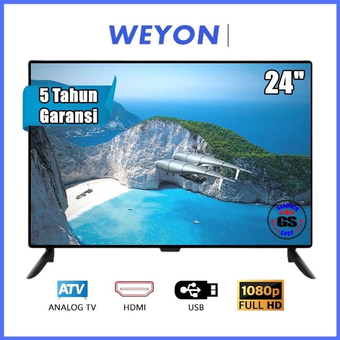 PROMO - Beli TV Fre Bracket Dinding TV LED analog 24 inch HD Terbaik