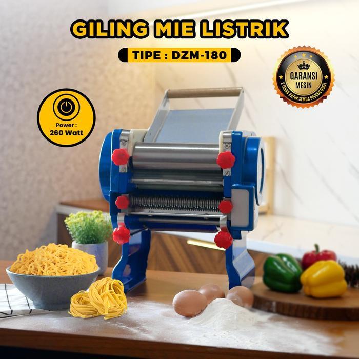 OSSEL Mesin Giling Mie DZM180 OSSEL Giling Mie Listrik Otomatis Gilingan Mie Listrik DZM-180 DZM180 