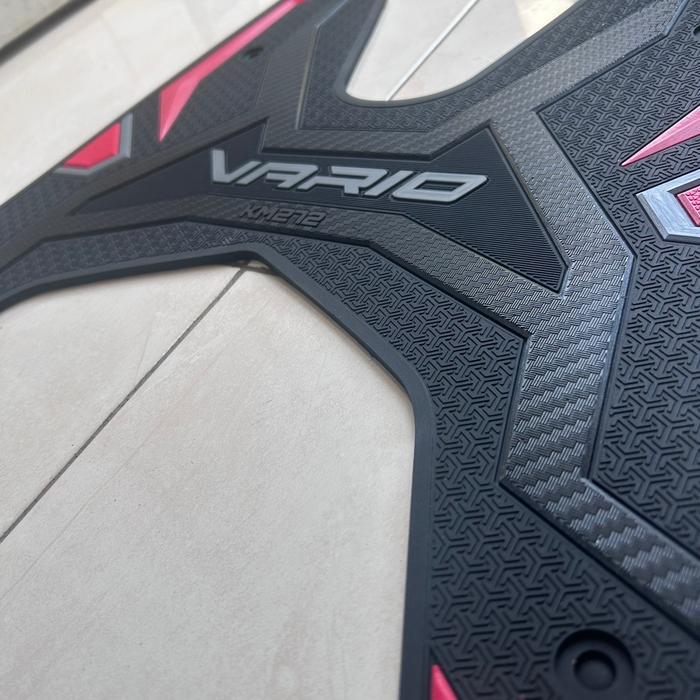 Promo Karpet Karet Vario 110 Karbu 100% Full Premium Hitam Doff Dan Warna Solid Glossy Original