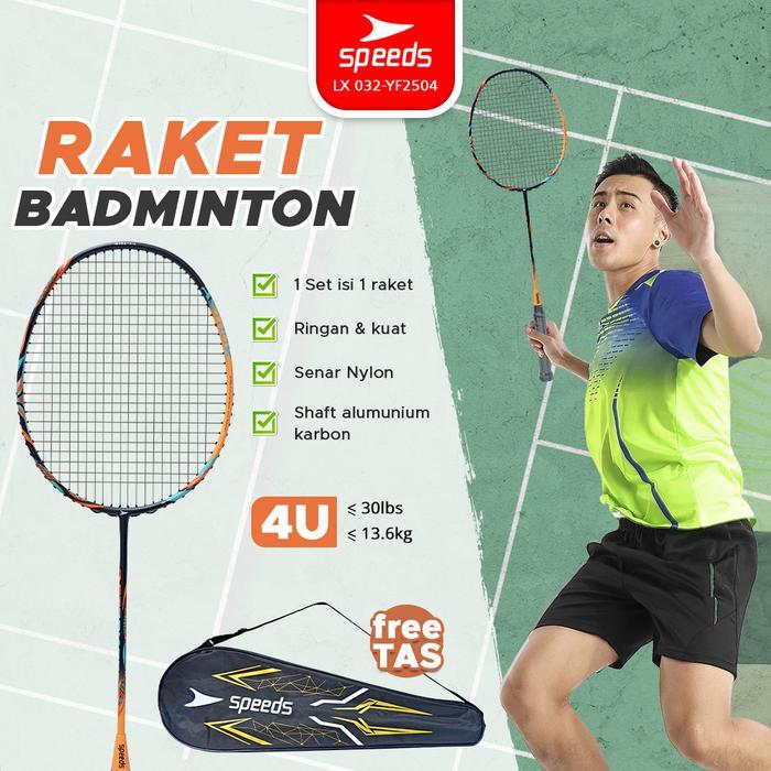 BERKUALITAS SPEEDS Raket Bulu Tangkis Badminton Racket Tepok Latihan Olahraga Original Racket
