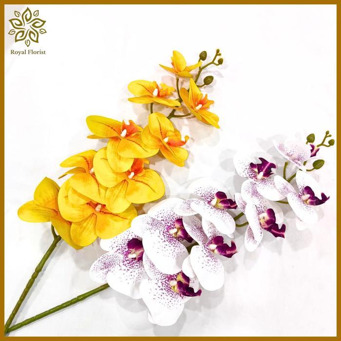 Anggrek Latex Jumbo /Bunga Anggrek Latex Premium/Bunga Hias Dekorasi (NK-285)