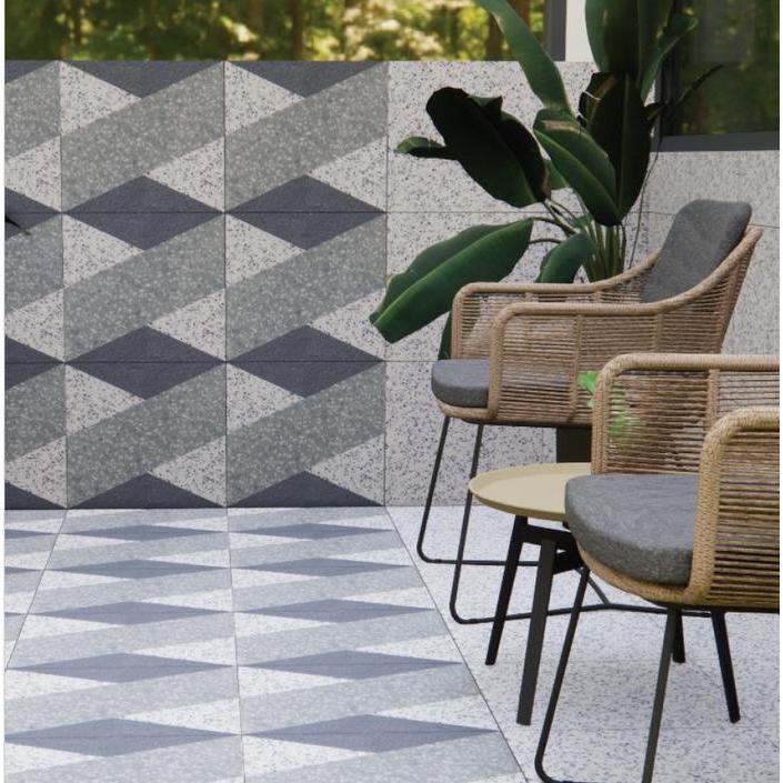 IDXXX- Habitat Olavi Geo 50X50 Keramik Lantai Kamar Mandi