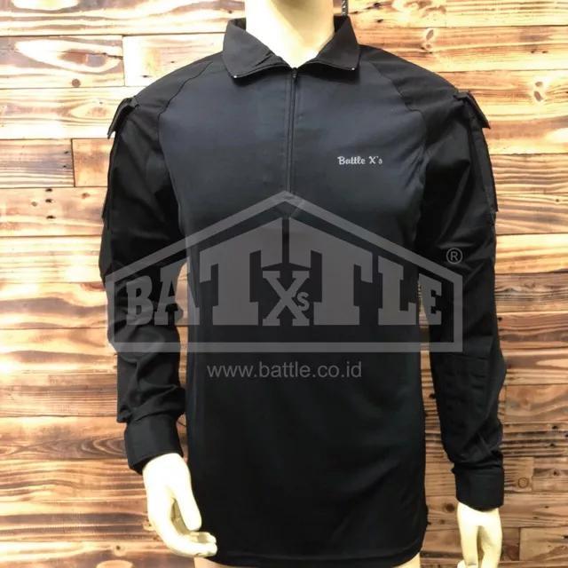 Combat Shirt Hitam Battle X #Gratisongkir
