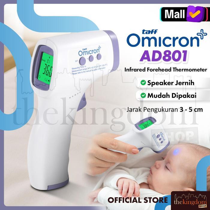 TAFFOMICRON AD801 INFRARED FOREHEAD THERMOMETER THERMO TAFF OMICRON AD 801 ALAT UKUR SUHU TUBUH