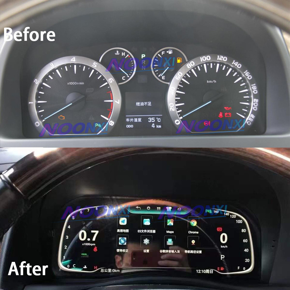 - 123 Android 10 Lcd Speedometer Car Digital Dashboard Display For