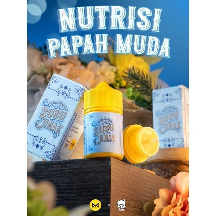 SUSU JINAK FREEBASE 60ML 3MG 6MG NUTRISI PAPAH MUDA BY KOKO SARANG