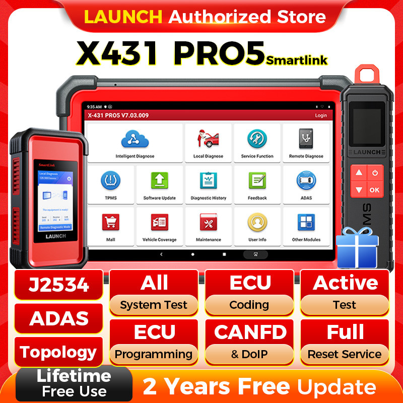 Launch X431 Pro 5 Pro5 Car Diagnostic Tools J2534 Programming Auto Obd2 Scanner Diagnosis