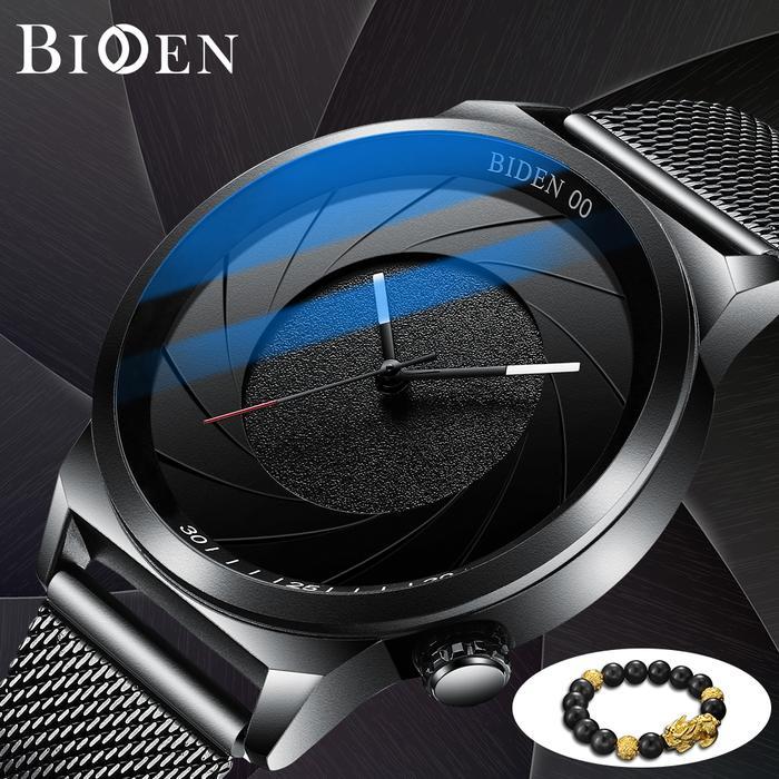 kdgn- Biden Jam Tangan Pria Biden Fashion Analog Bisnis Pita Jala
