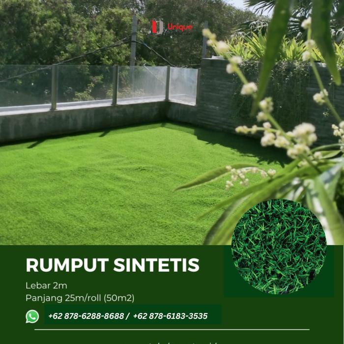Rumput Sintetis Jepang Tebal 3Cm Rumput Taman Rumput Palsu Swiss