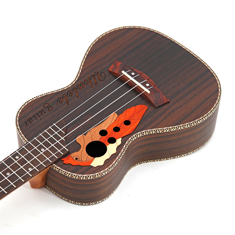 Rosewood Ukulele 23 Inch Hawaiian Mini Guitar 4 Strings Ukelele Grape