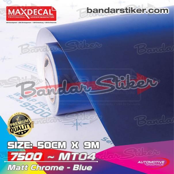 Maxdecal Mt04 Matte Chrome Blue Roll Skotlet Motor Premium Krum Dop