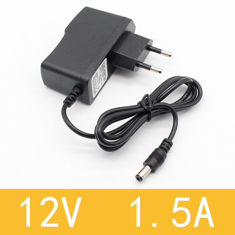 1Pcs New Ac 100-240V To Dc 12V 1.5A Switching Power Supply Converter Adapter Eu Plug
